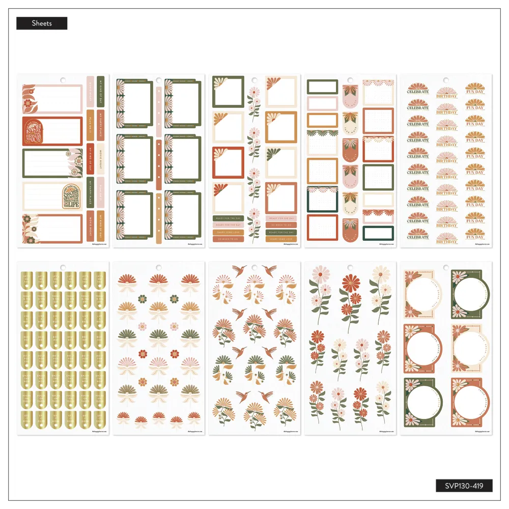 Happy Stickers Desert Rose Classic carnet 628