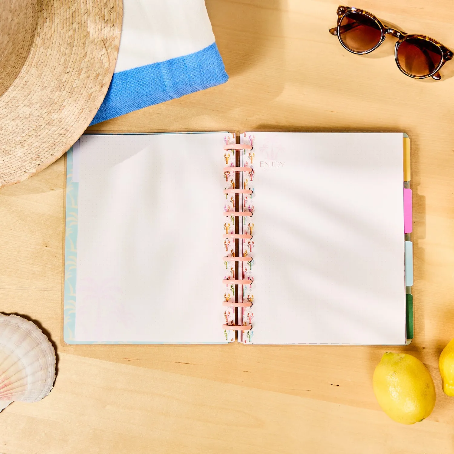 Happy Planner Palm Beach recharge papier Classic 40 feuilles pointillé