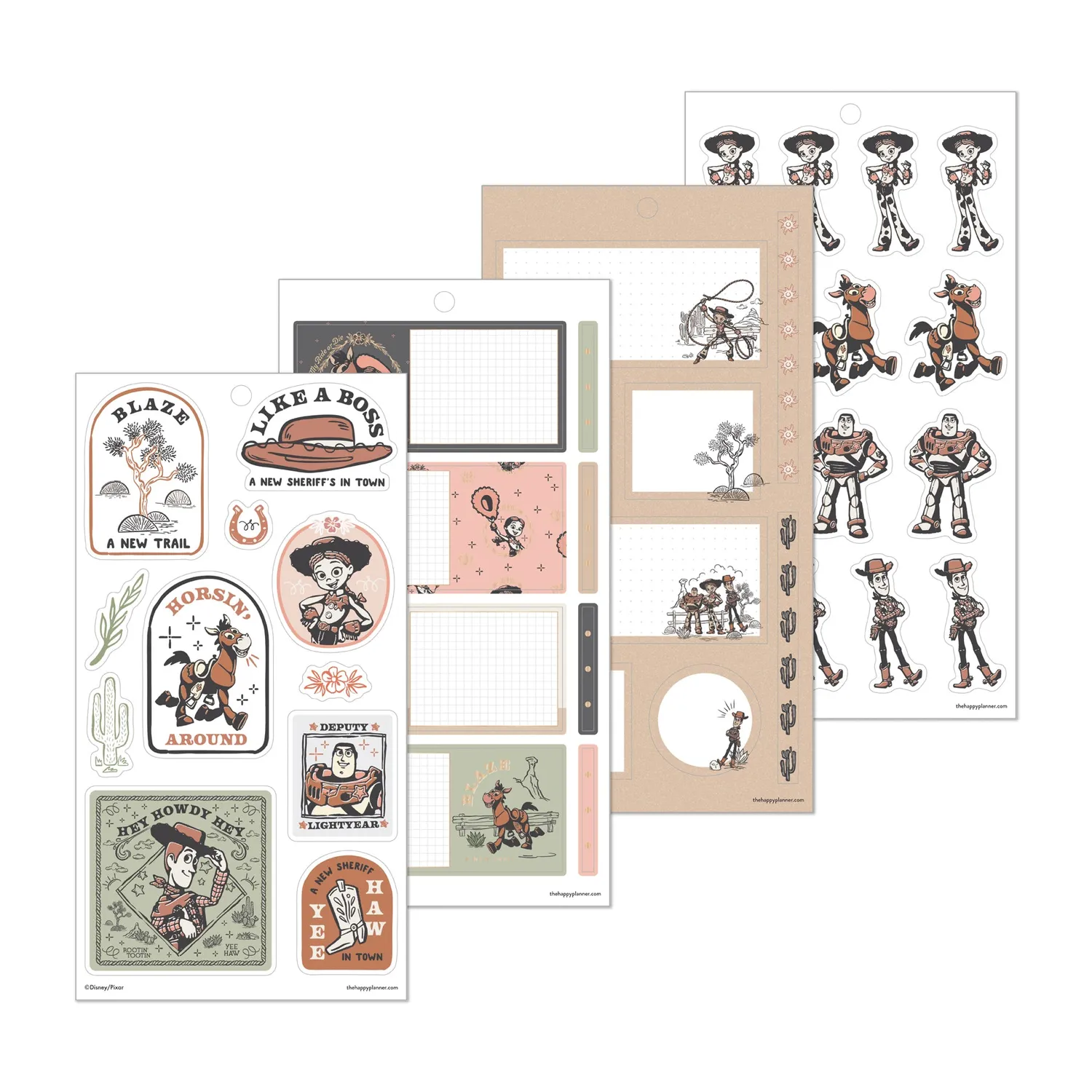 Happy Planner Toy Story Desert Rodeo stickers 30 planches