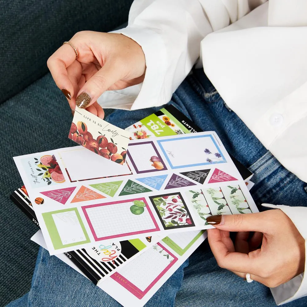 Happy Planner Happy Place Value Pack stickers jardin 781