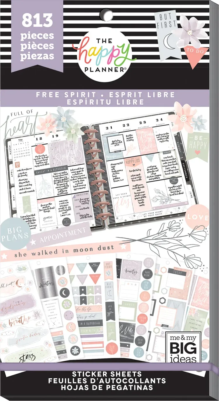 Happy Planner Free Spirit stickers value pack 813