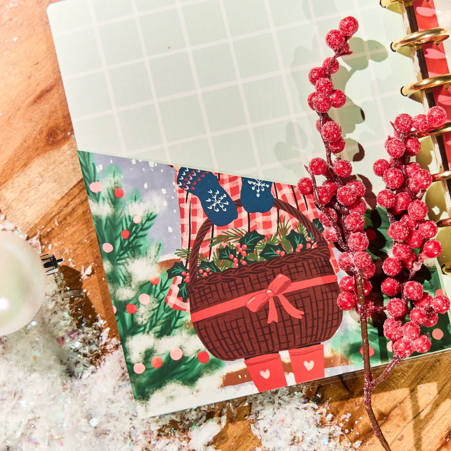 Happy Planner Seasonal Charm Classic kit accessoires hiver