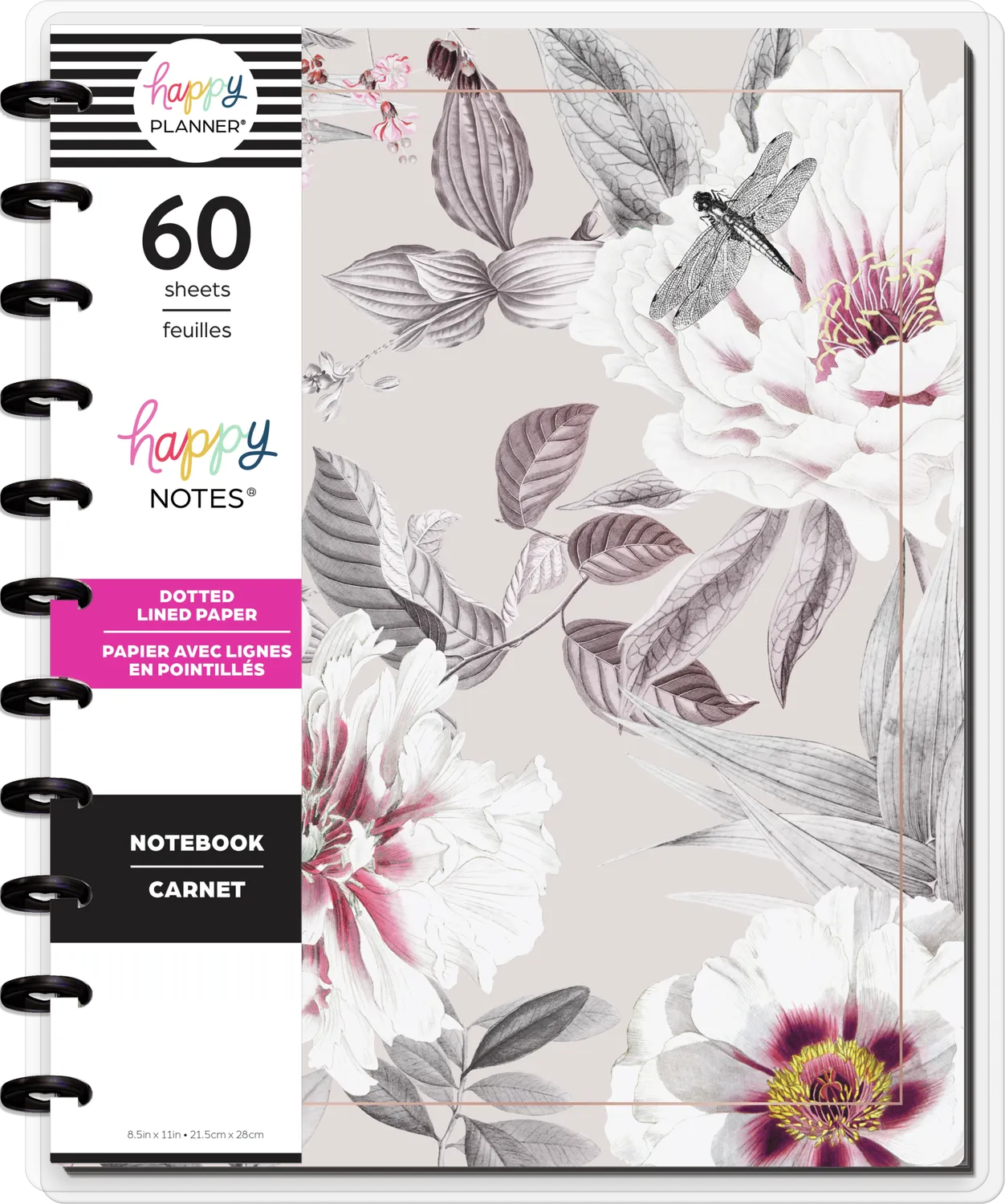 Me & my big ideas Happy Notes La Fleur carnet pointillé Big 60 feuilles