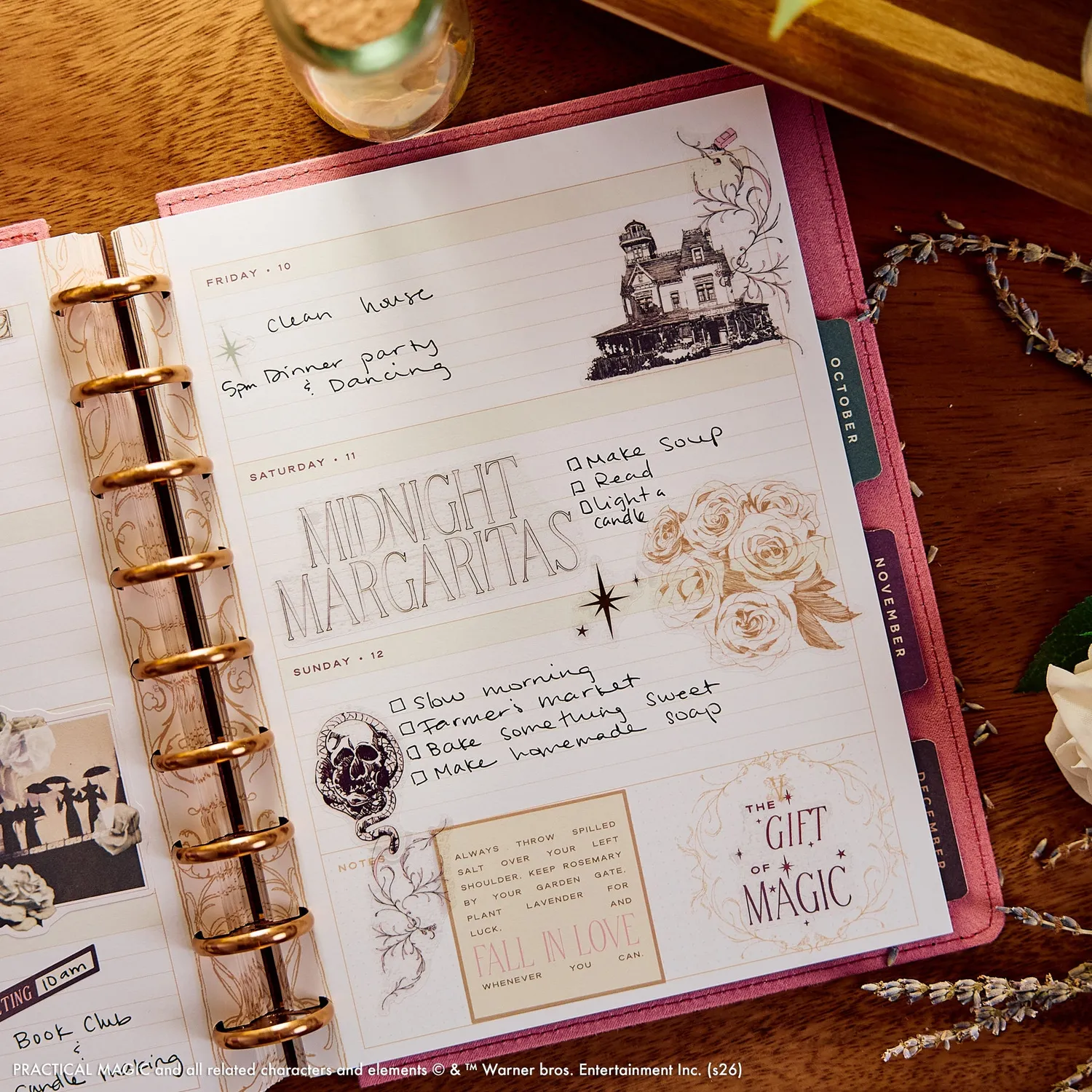 Happy Planner Practical Magic agenda 2027 Classic horizontal velours