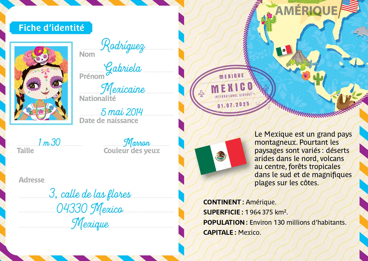 Minimiki Créations du monde Bracelets fête Mexicaine kit créatif