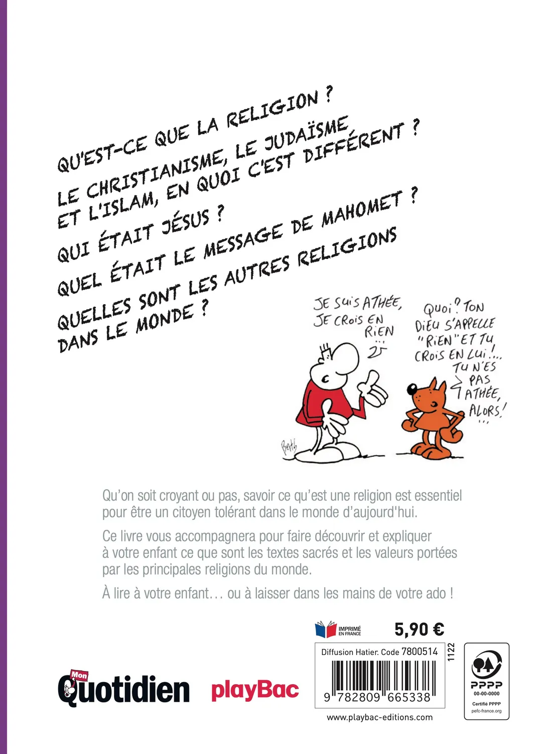 Mon Quotidien religions expliquées livre enfants Incollables