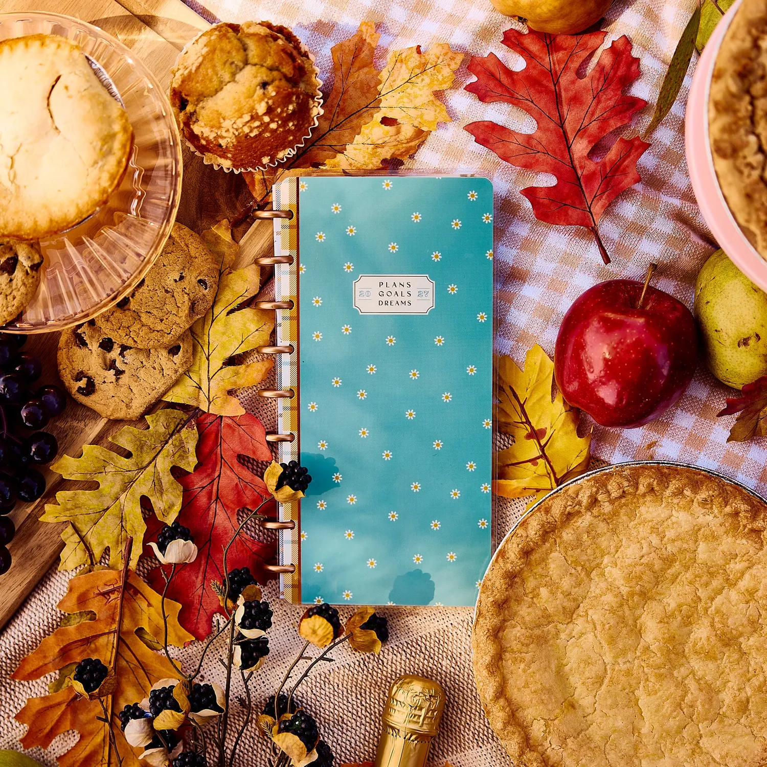 Happy Planner Fall Picnic agenda 2027 Skinny Classic horizontal