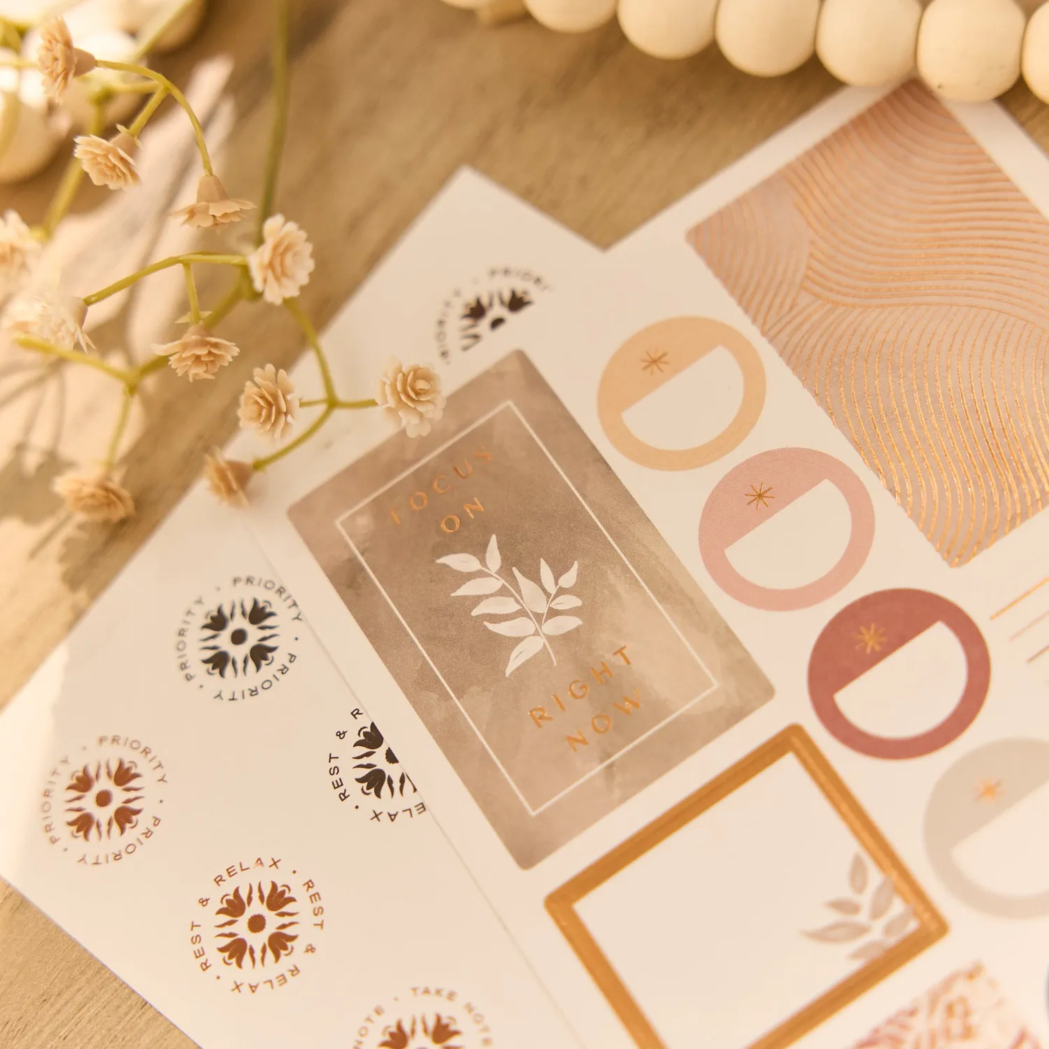 Happy Planner Dune Hues Classic kit accessoires spiral 20 feuilles