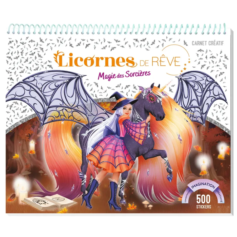 Frigobloc Licornes de rêve carnet créatif stickers