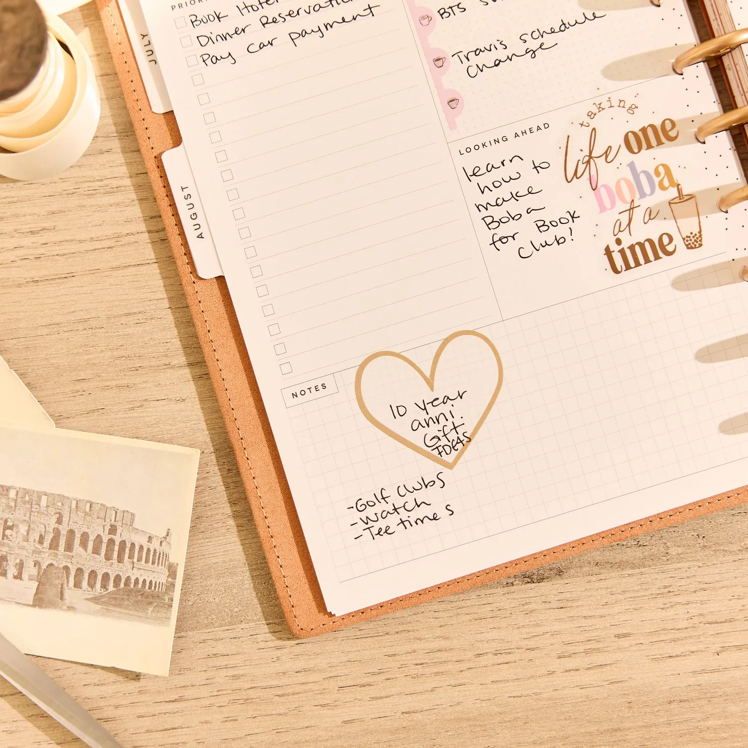 Happy Planner Dune Hues 2026-2027 agenda Classic dashboard 12 mois