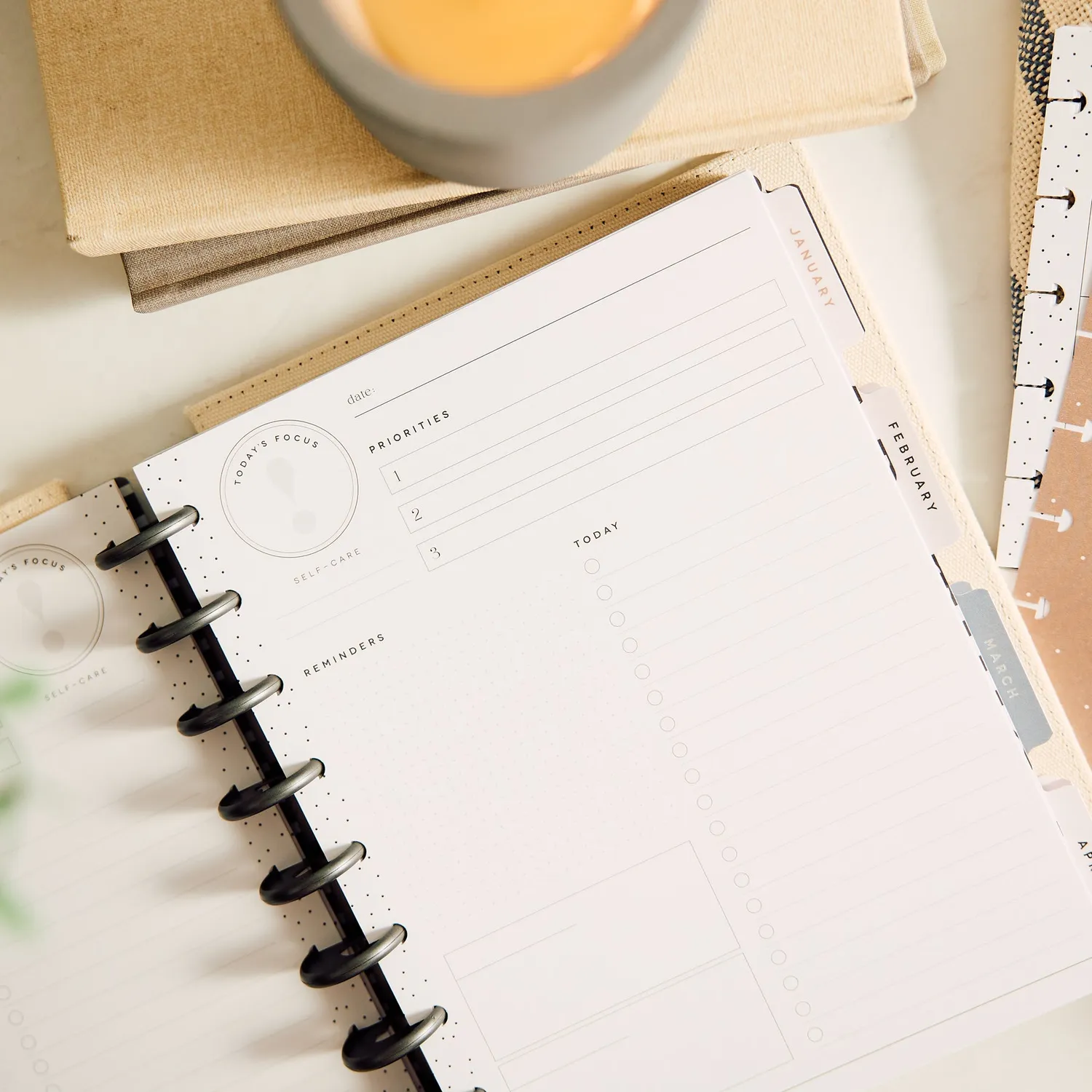 Happy Planner Modern Balance Classic recharge quotidienne non datée