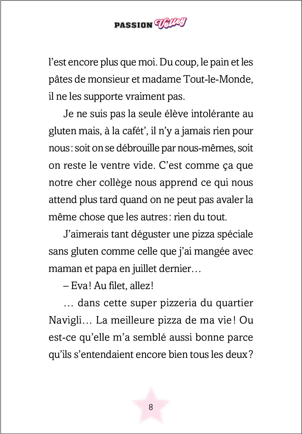 Frigobloc Passion Volley Nouvelle vie tome 1 roman 8-12 ans
