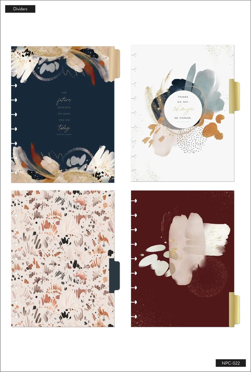 Happy Planner Abstract Watercolor Classic journal guidé recovery