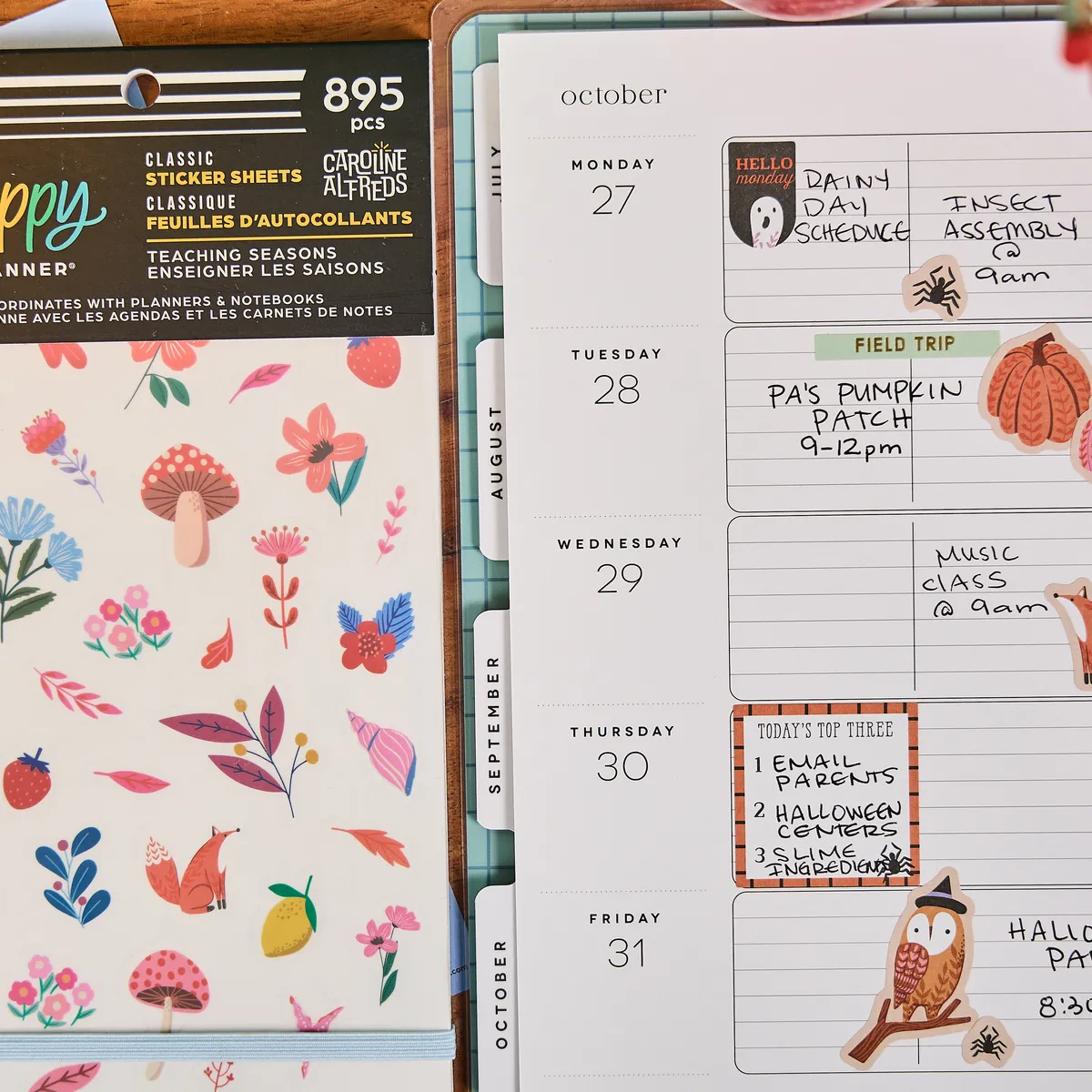 Happy Planner Teaching Seasons stickers value pack 895
