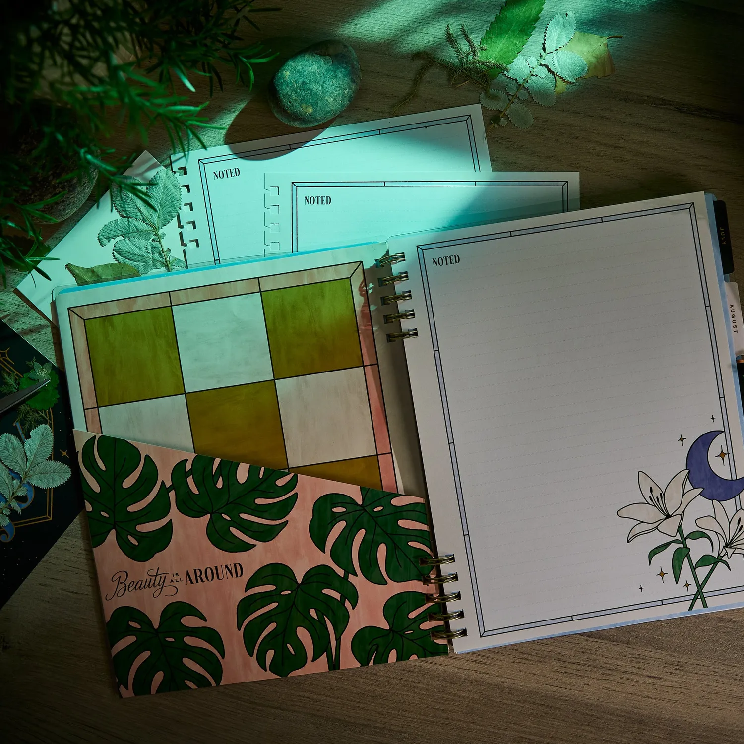 Happy Planner Tinted Mosaic pack accessoires Big floral