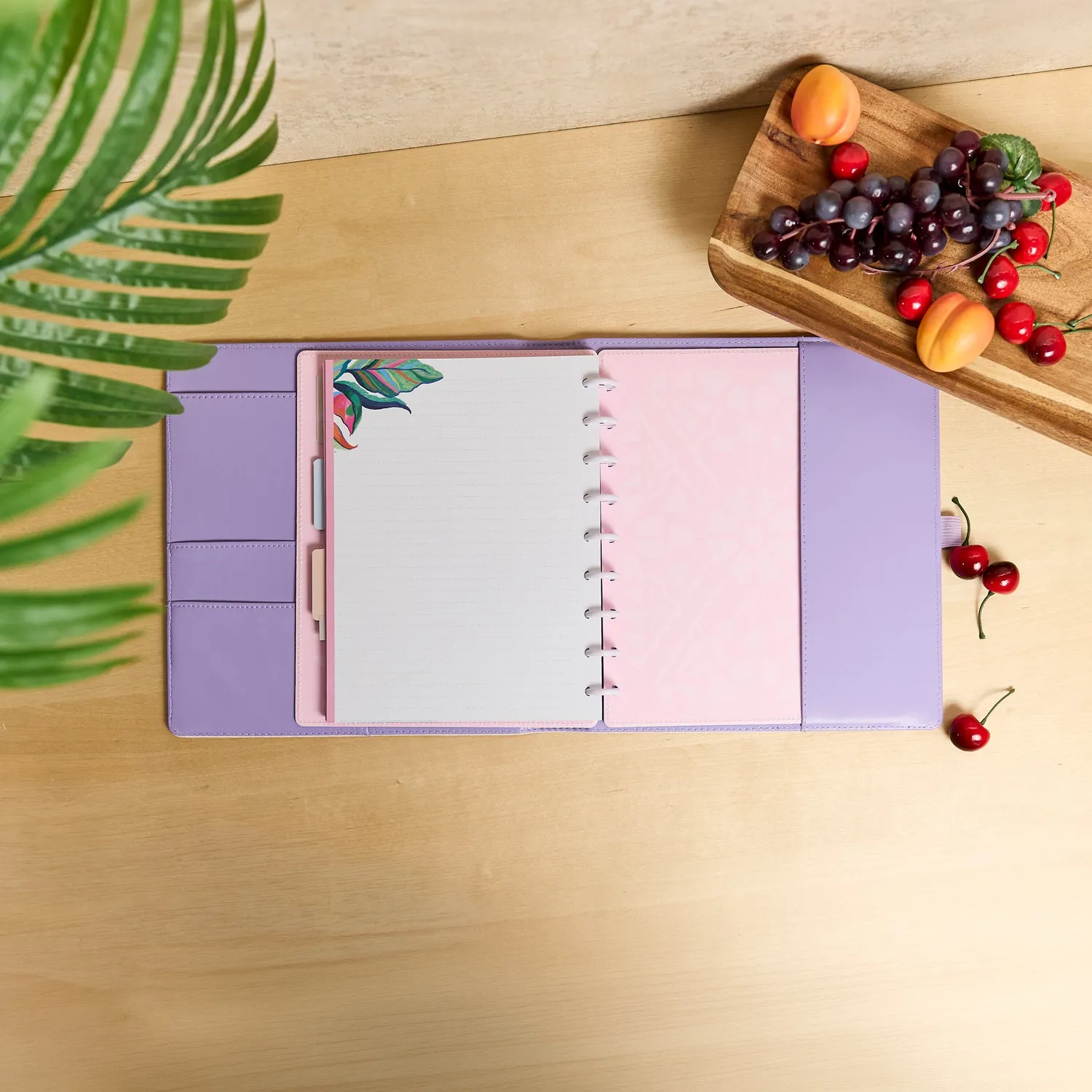 Happy Planner Tiny Florals folio deluxe agenda Classic brodé