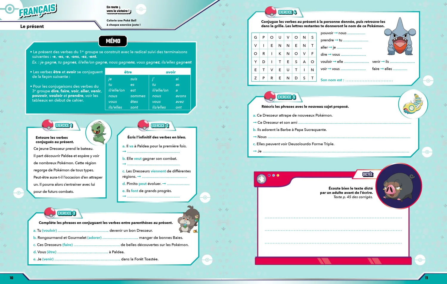Les Incollables Pokémon Toute mon année CE2 soutien scolaire