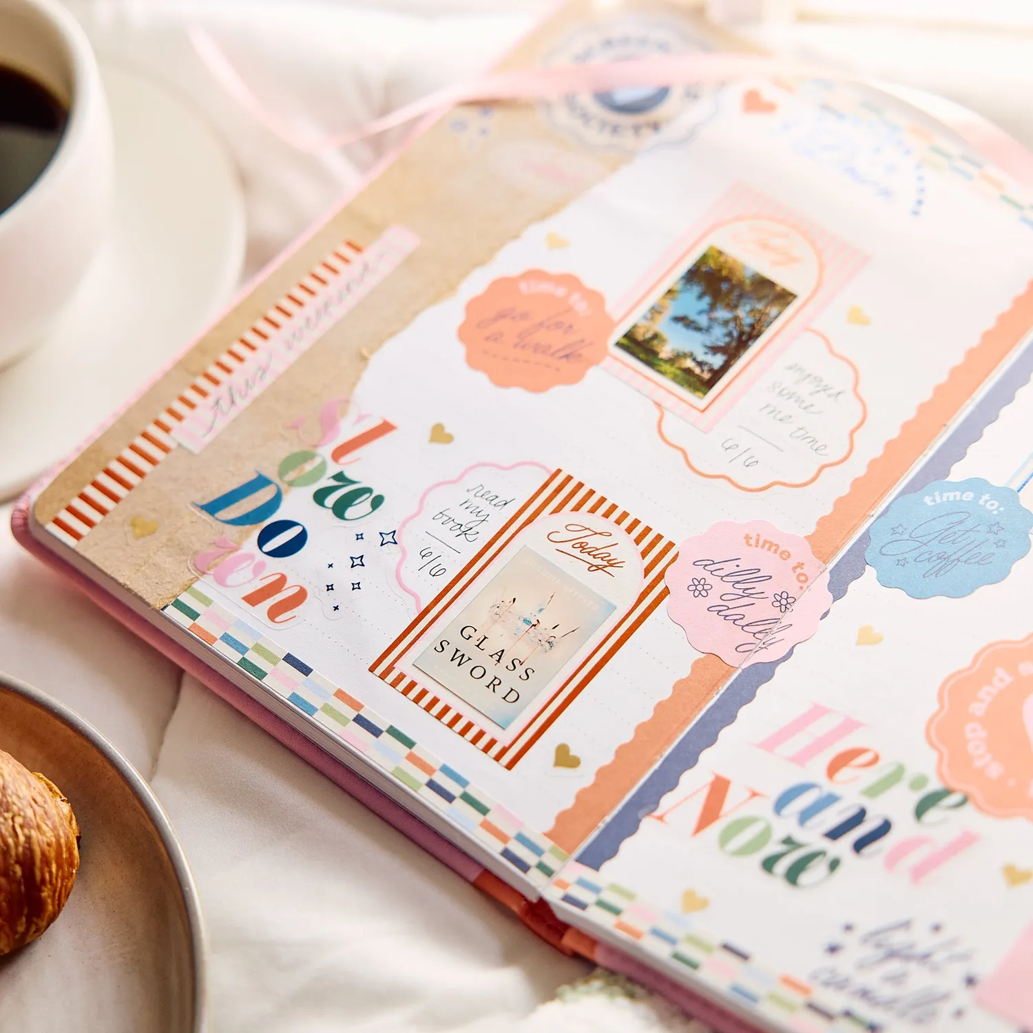Happy Planner Screen Free Society journal relié pointillé ligné A5