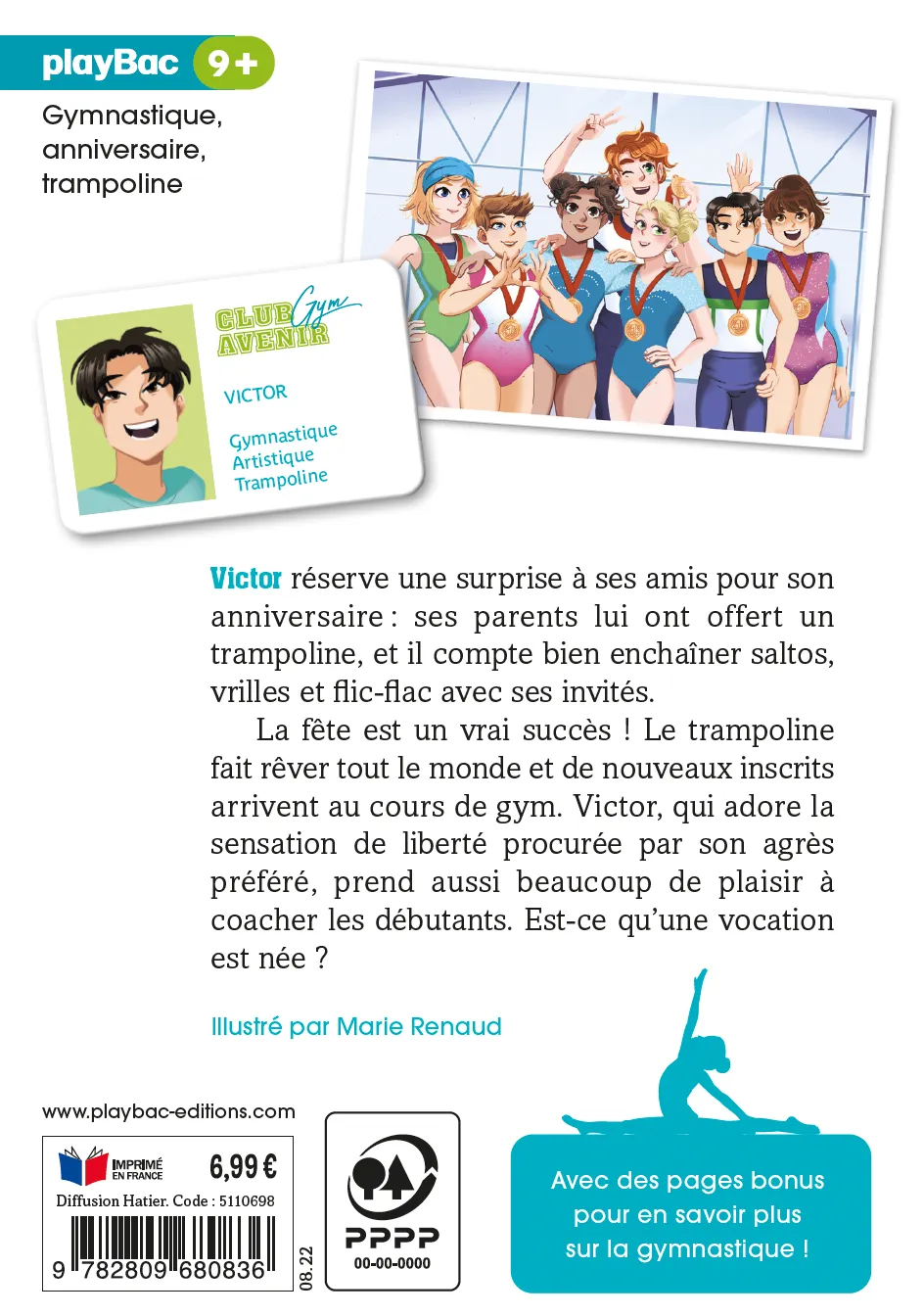 Frigobloc Passion Gym Tome 4 roman trampoline 9 ans