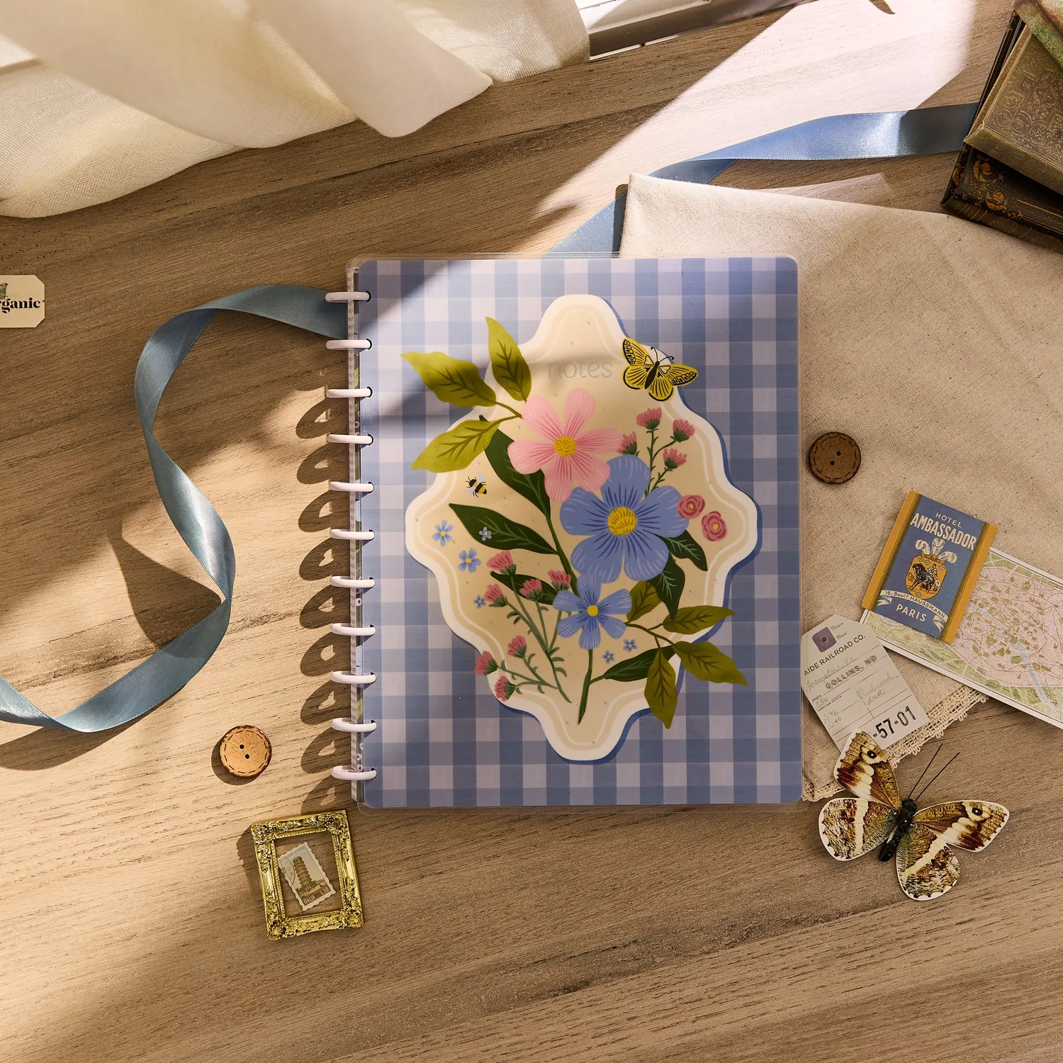 Happy Planner Country Charm carnet à anneaux Big 60 feuilles vichy