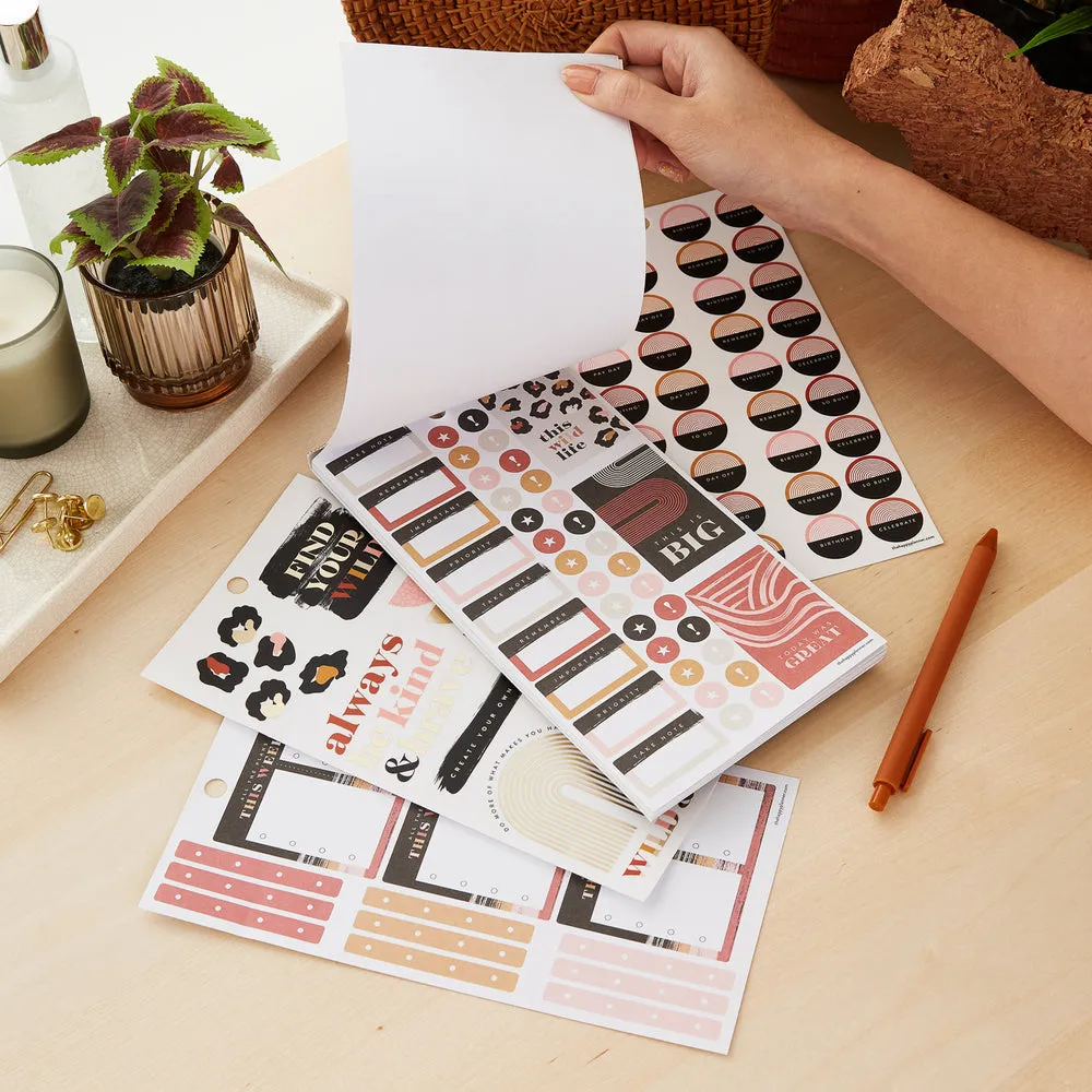 Happy Planner Modern Wild autocollants x929 imprimé animal