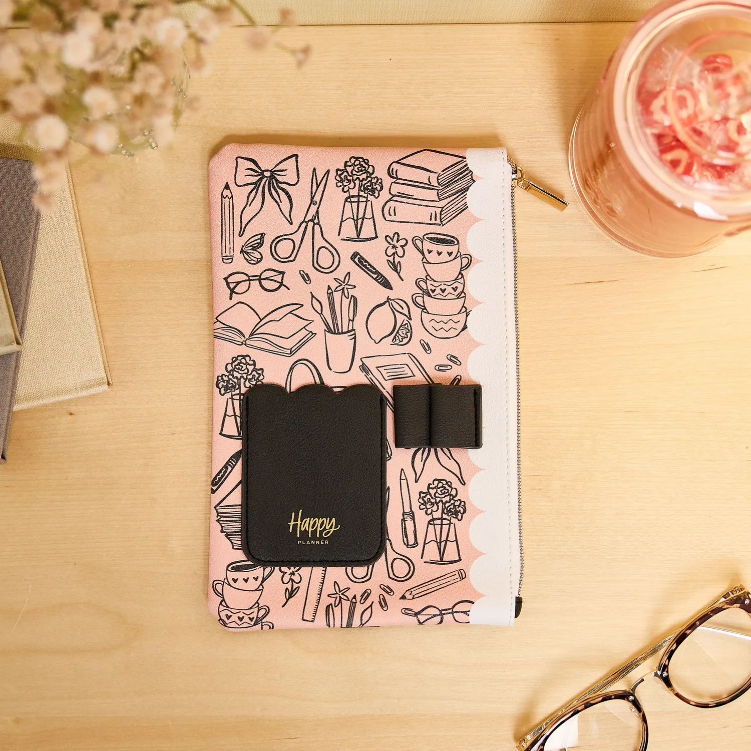 Happy Planner Pastel Poetry trousse stylos élastique