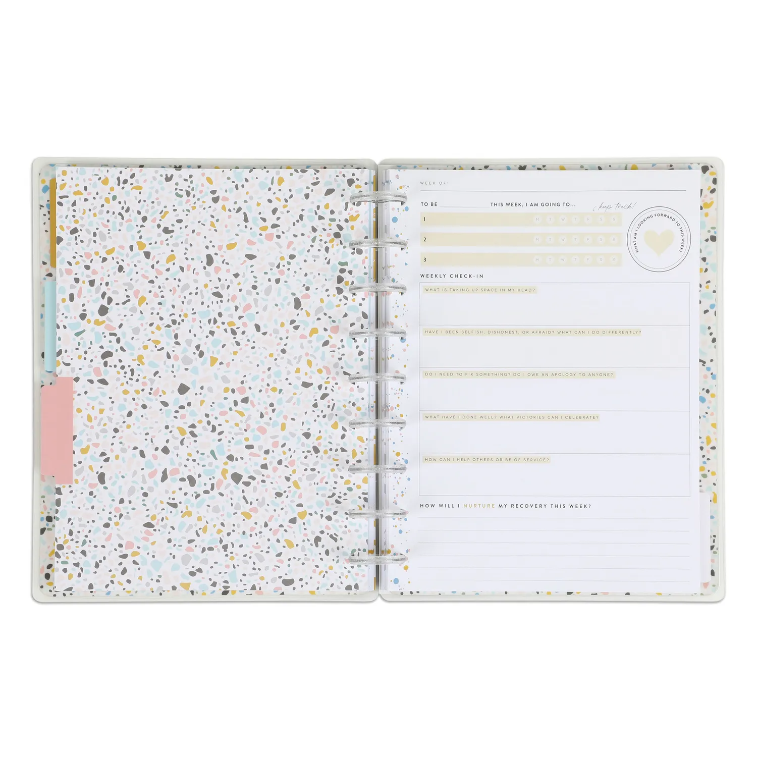 Happy Planner Progress Classic journal guidé à disques bien-être