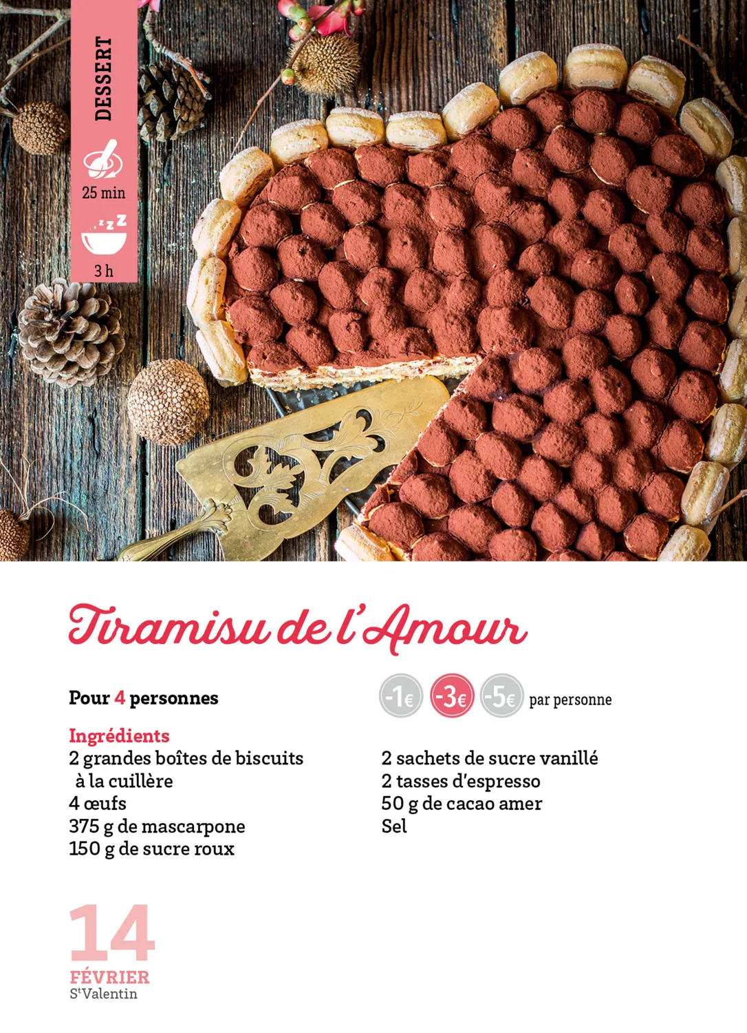 Frigobloc Recettes mini budget 365 jours calendrier cuisine