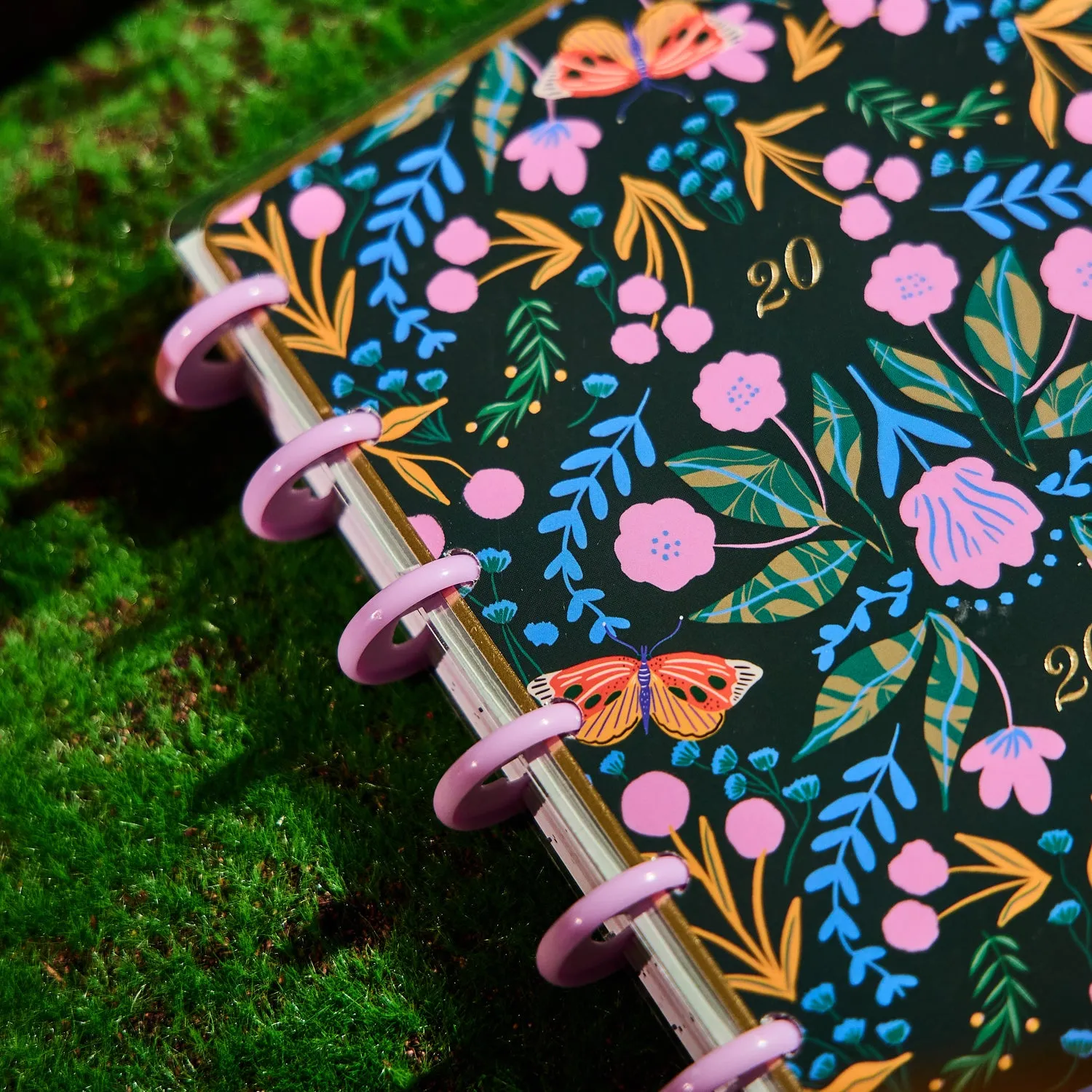 Happy Planner Butterfly Botanics agenda mini colorblock 2026