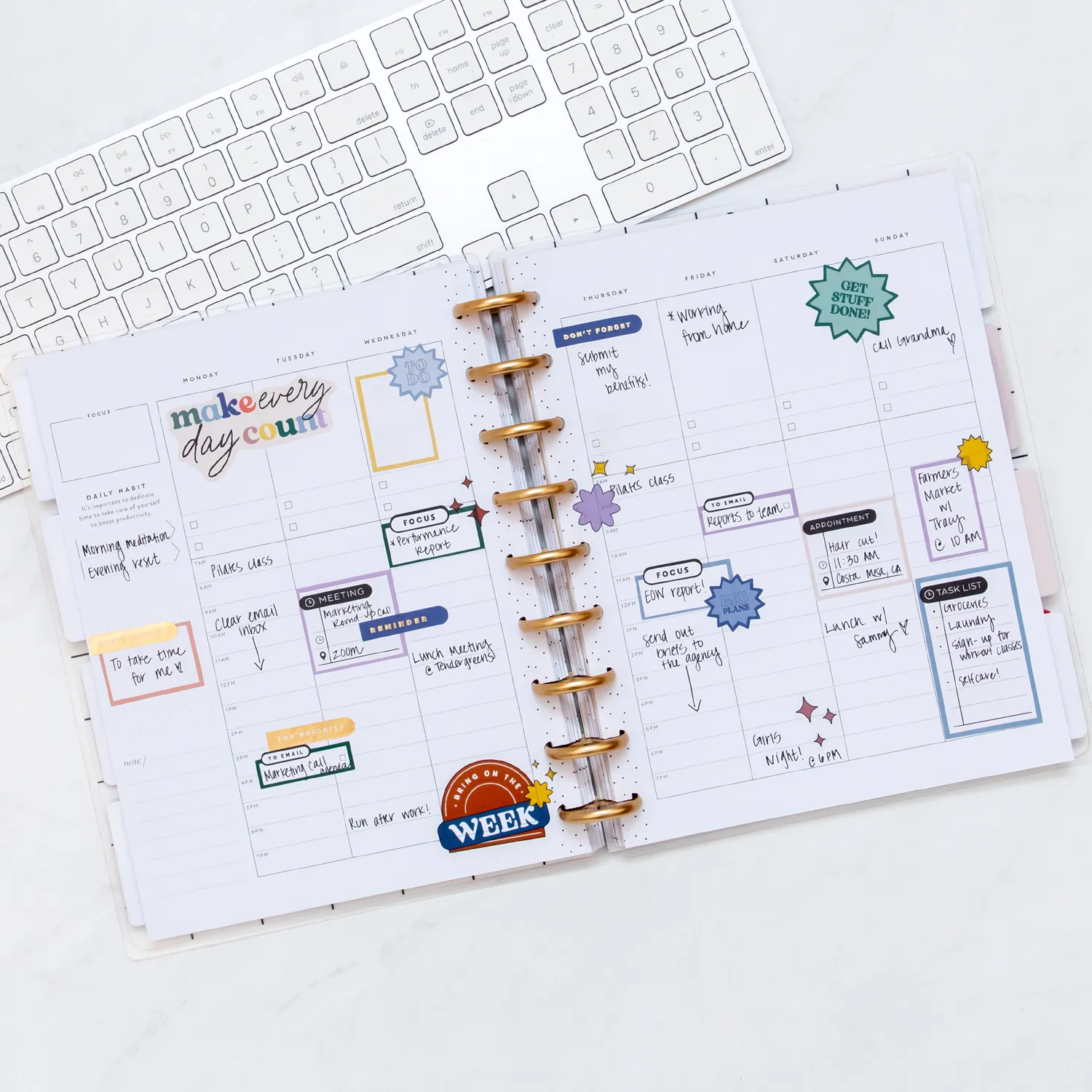 Happy Planner Everybody's Business agenda Classic non daté 12 mois