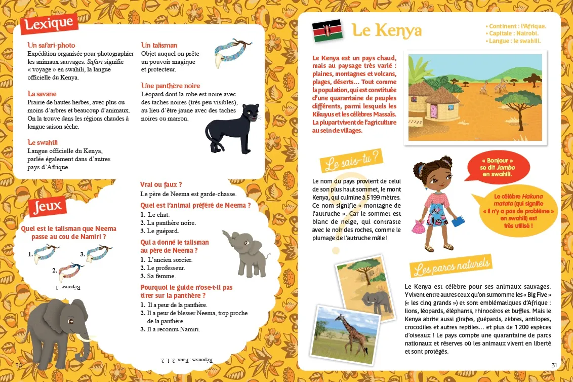 Frigobloc Minimiki Neema et la reine de la Savane livre