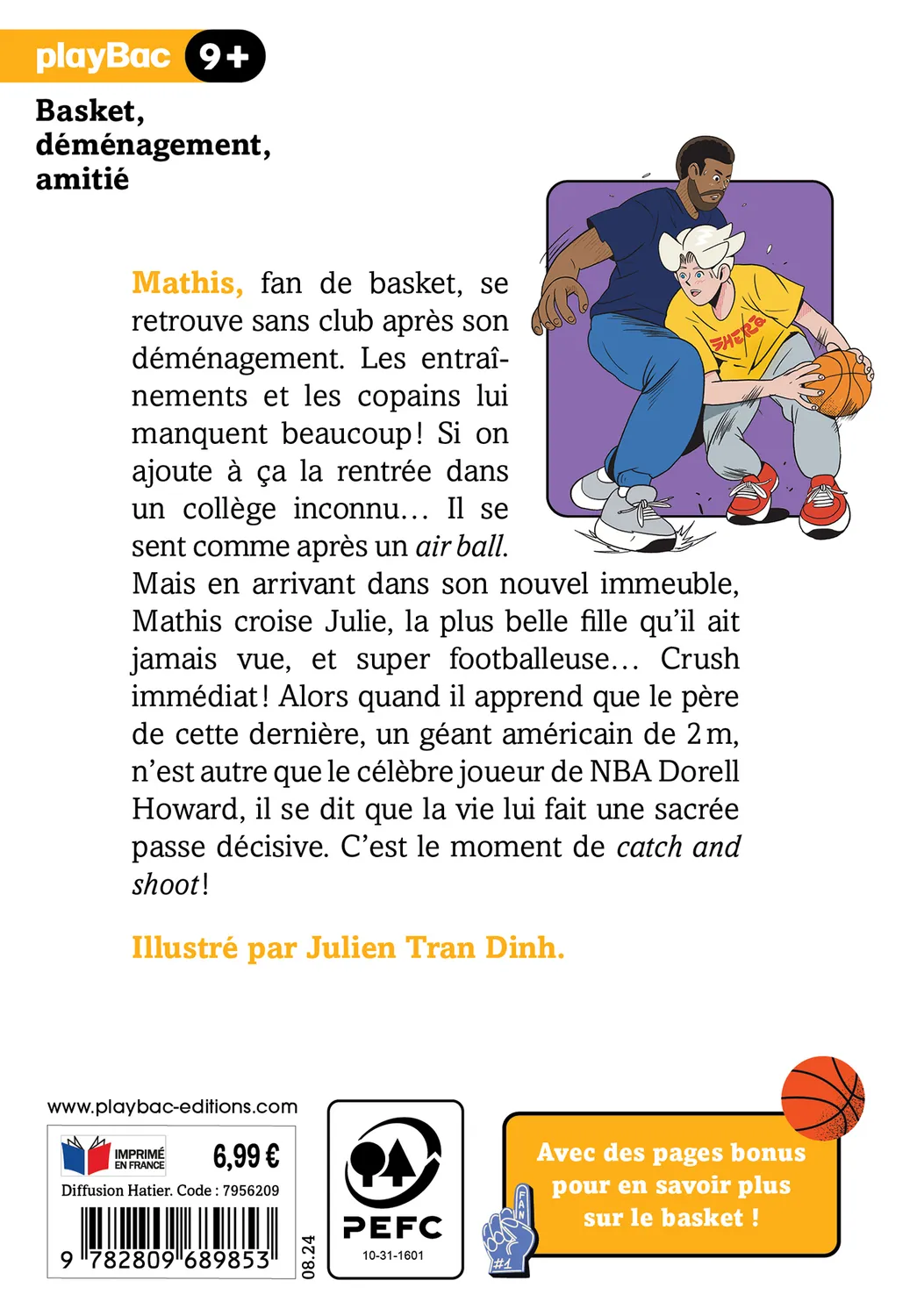 Frigobloc Passion Basket Nouveau club Tome 1 roman dès 9 ans