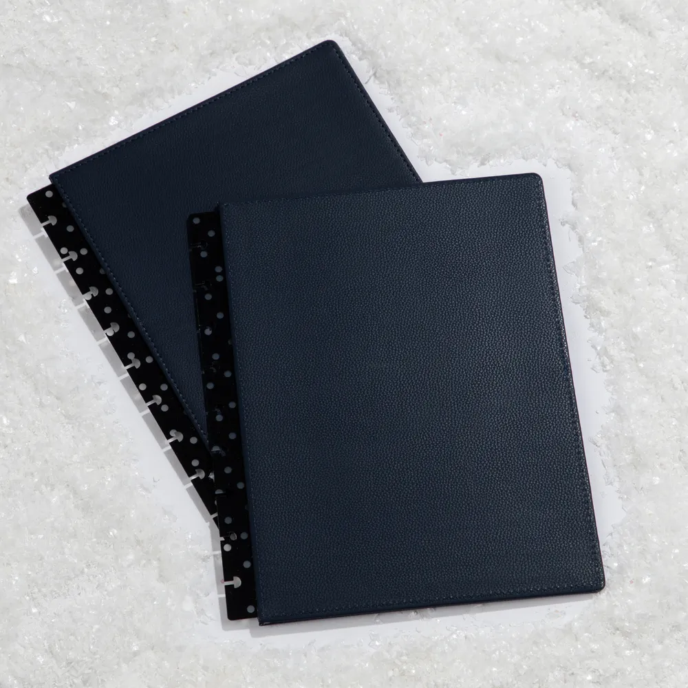Me & My Big Ideas Navy Blue Dots couverture agenda Classic simili