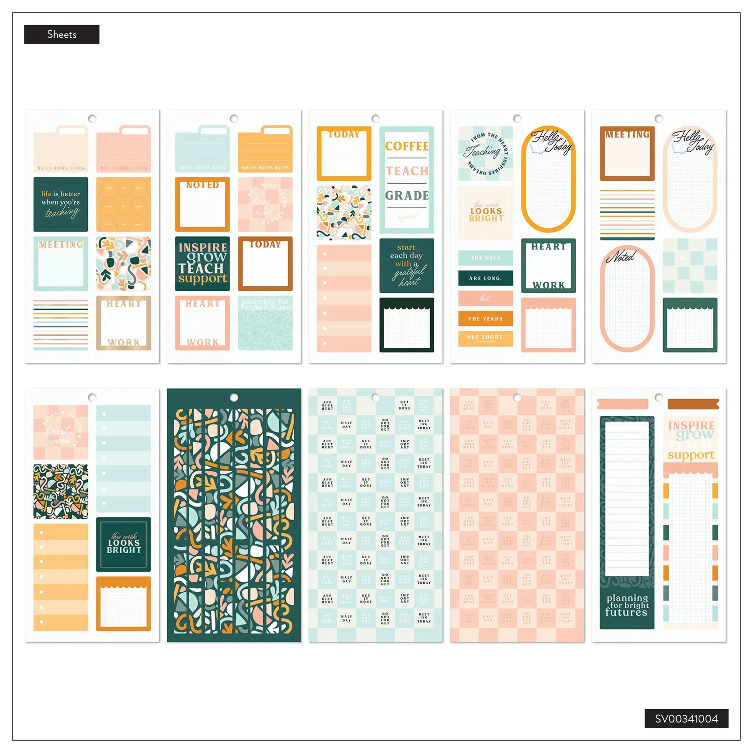 Me & my big ideas Trendy Teacher stickers Big 30 feuilles classe