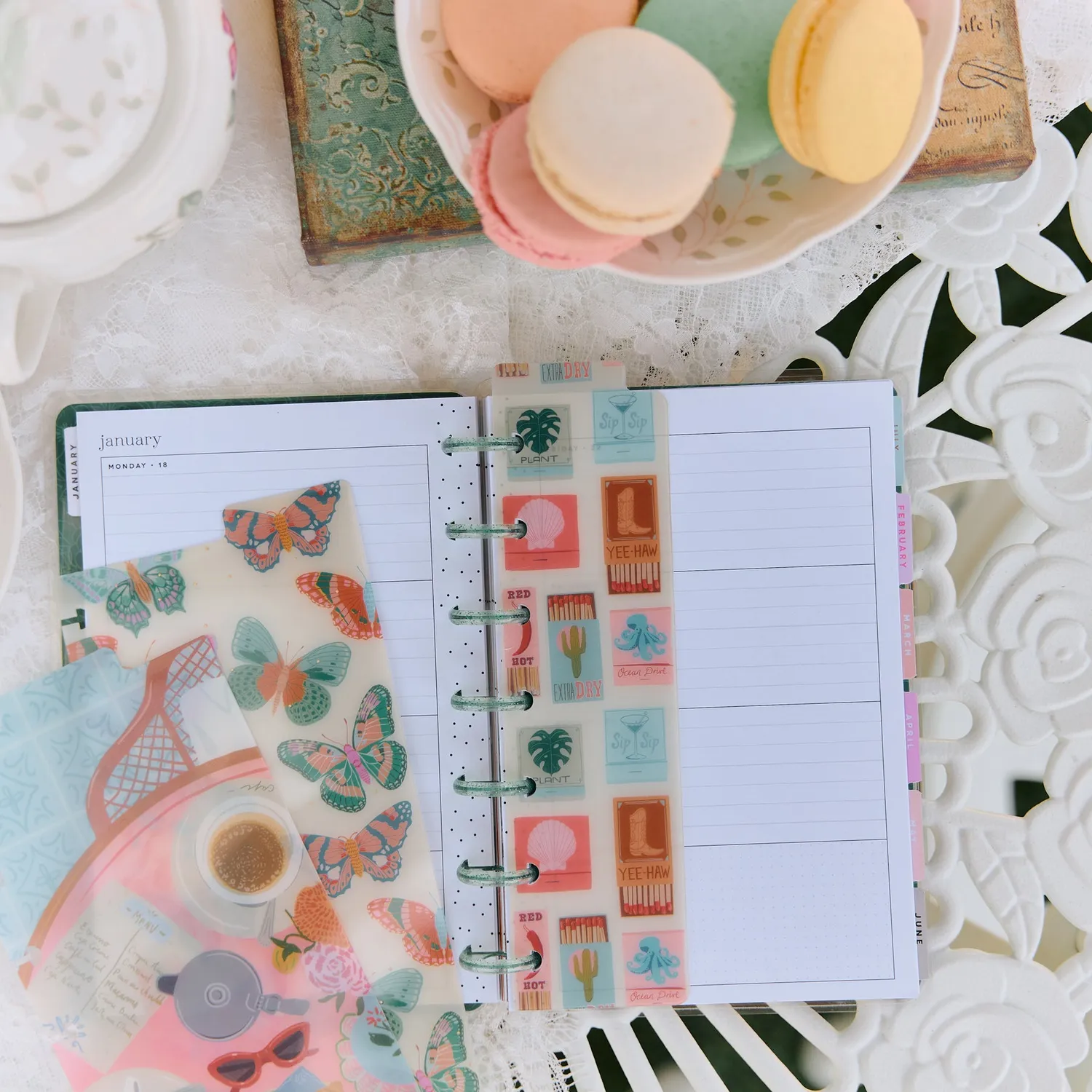 Happy Planner Life In Whimsy mini dashboards x3