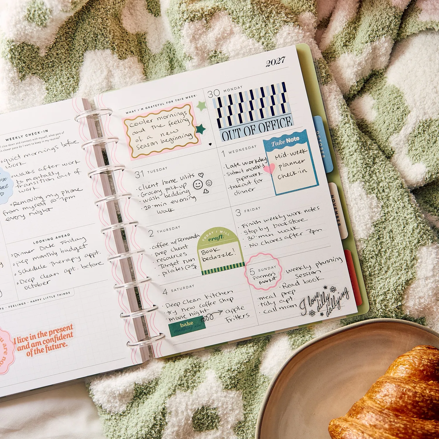 Happy Planner 2027 Screen Free Society agenda Classic Downtime