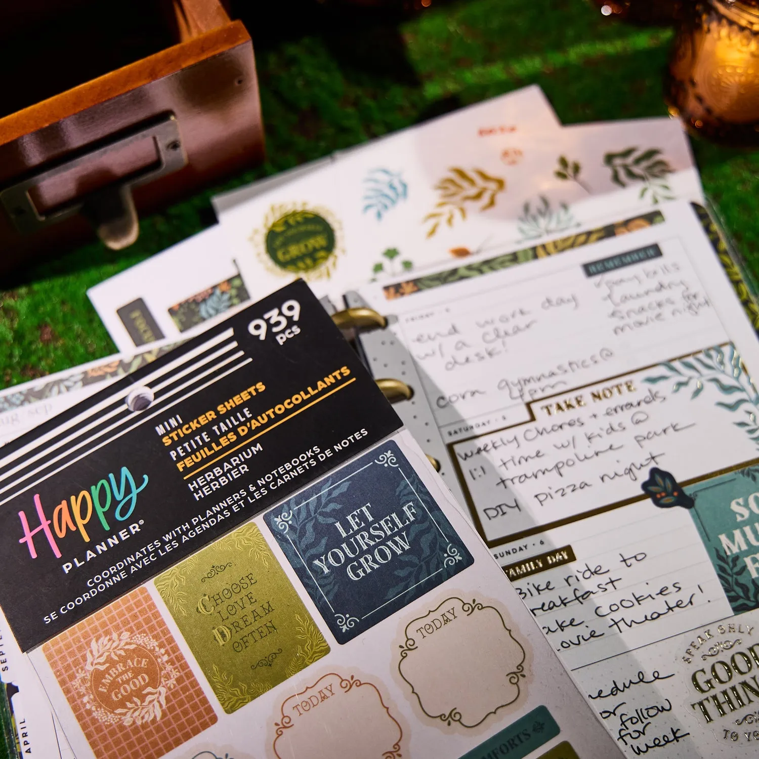 Happy Planner Herbarium carnet stickers Mini 939