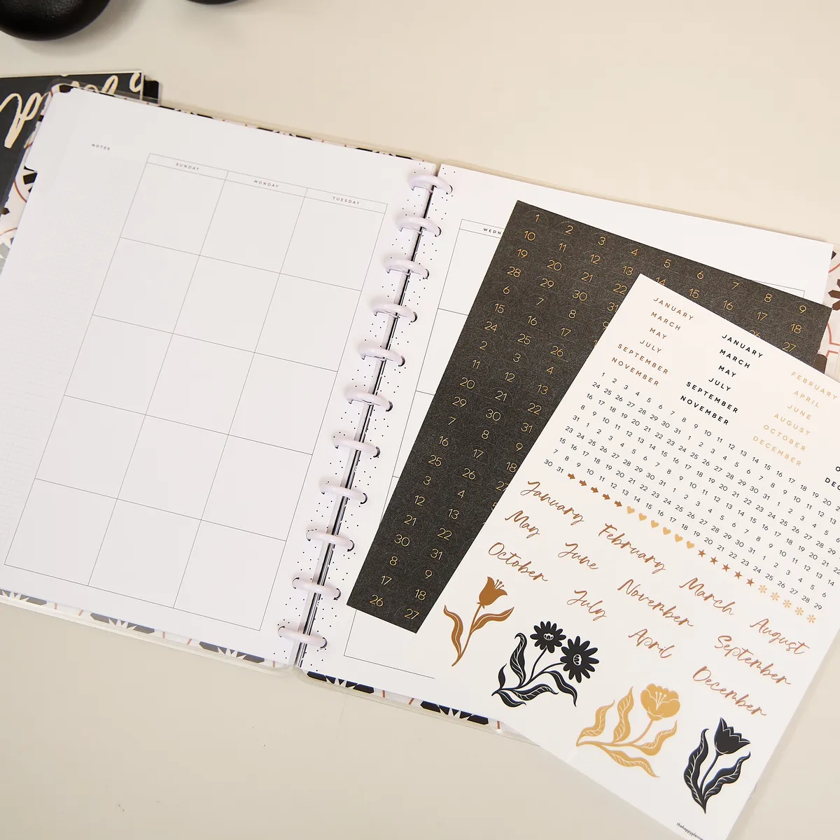 Happy Planner Modern Craft extension Big 6 mois horizontal