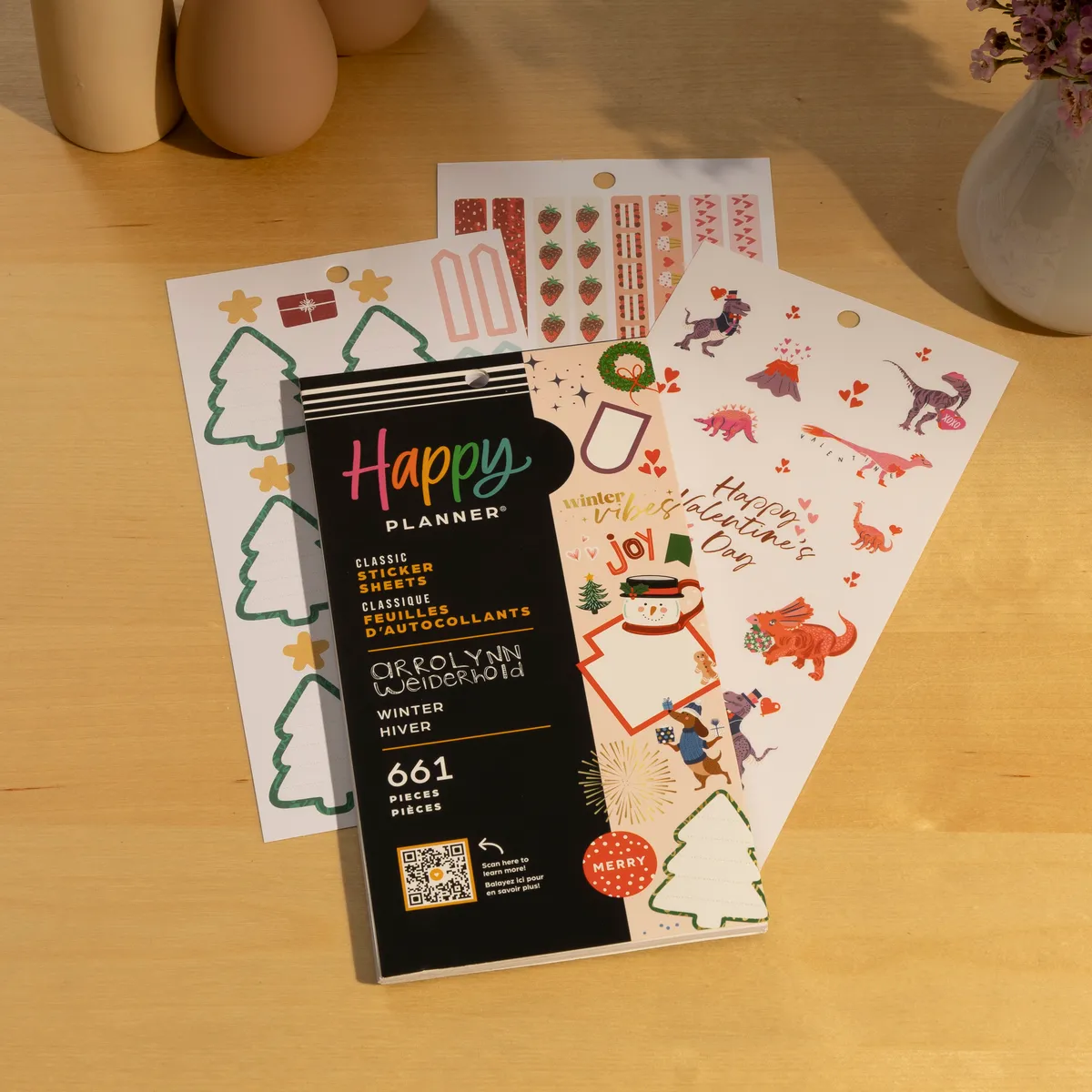 Happy Planner Winter Whimsy stickers classic 30 feuilles hiver