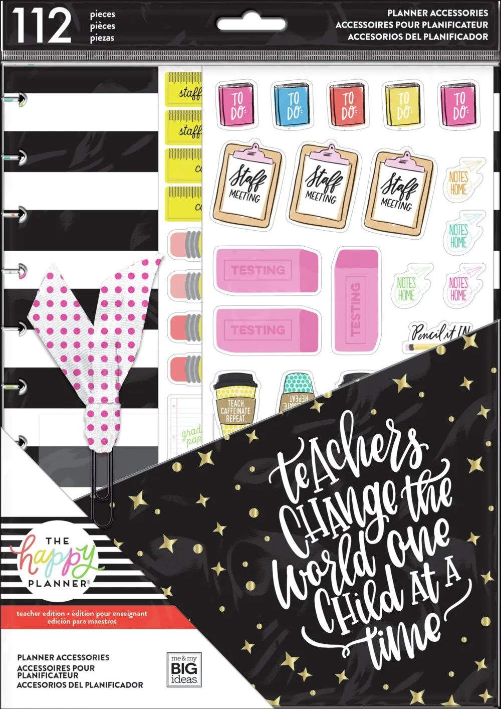 Happy Planner Teacher Checklist bundle classe Big 700 stickers