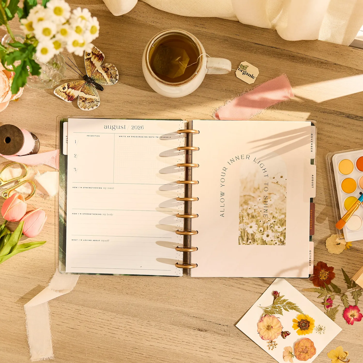 Happy Planner Modern Nature agenda bien-être 2026-2027 Classic