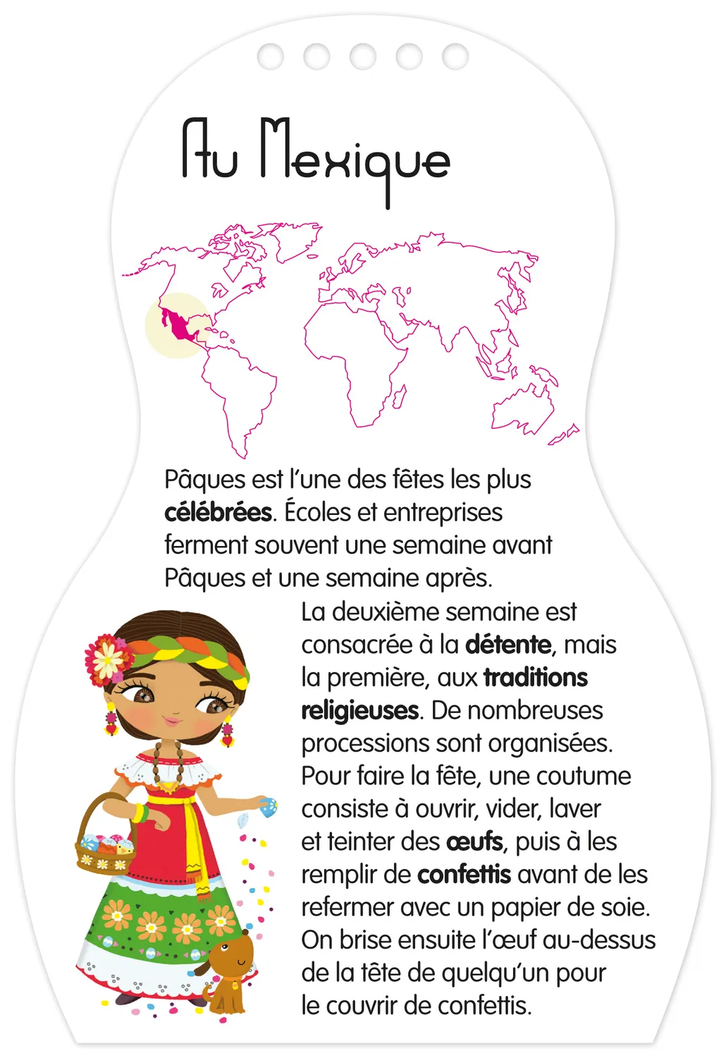 Frigobloc Minimiki Pâques du monde carnet créatif stickers