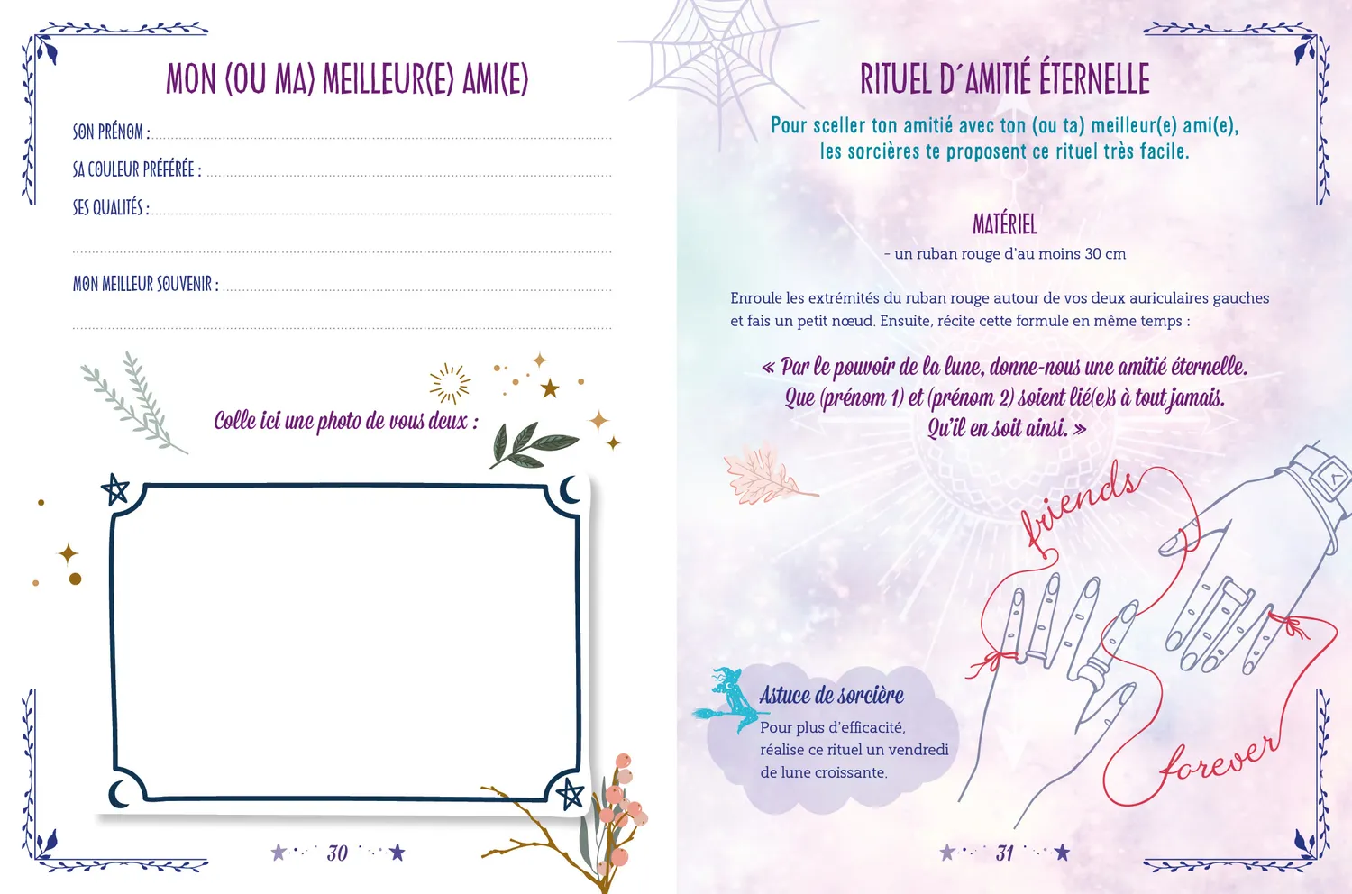 Frigobloc Ce carnet est ensorcelé carnet magique 8-12 ans