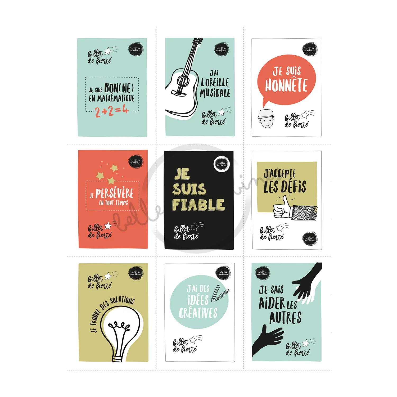 Les Belles Combines Petites Combines Pochette à estime billets français