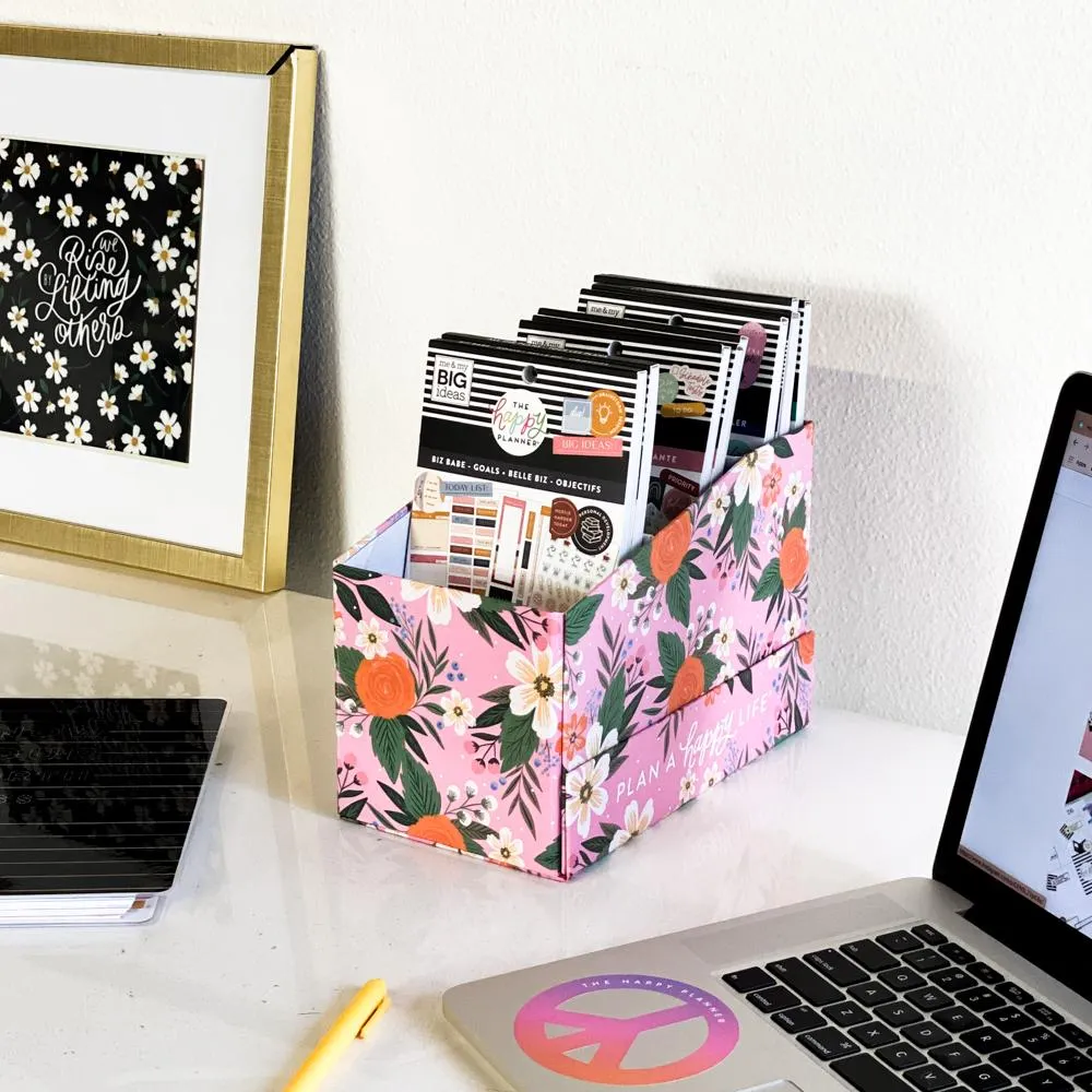 Happy Planner Floral boîte rangement stickers 21 carnets
