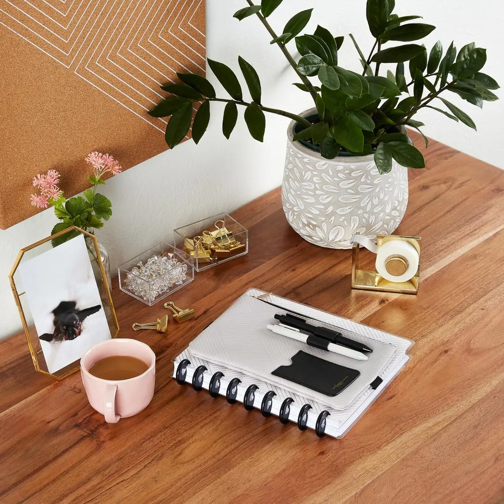 Happy Planner Align pochette stylo Classic simili cuir rayures