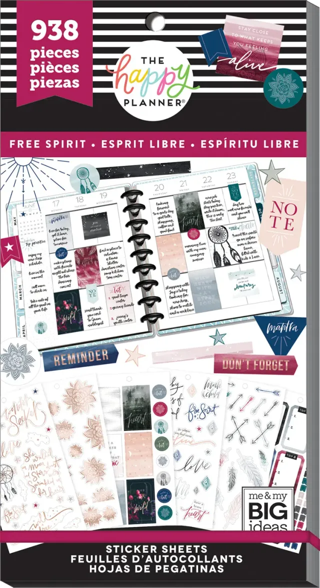 Happy Planner Free Spirit Boho Value Pack stickers 936