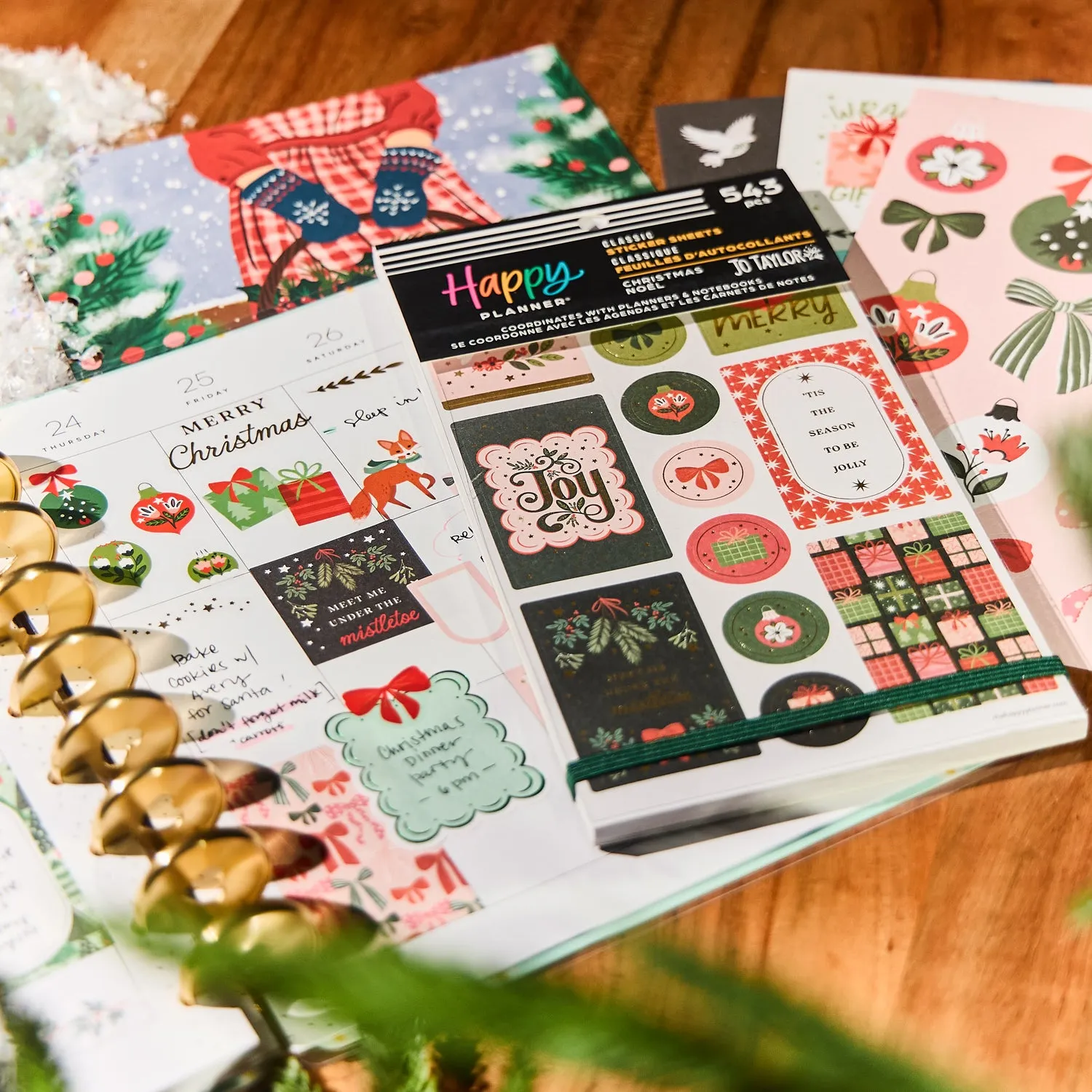 Happy Planner Christmas stickers value pack 543 pièces