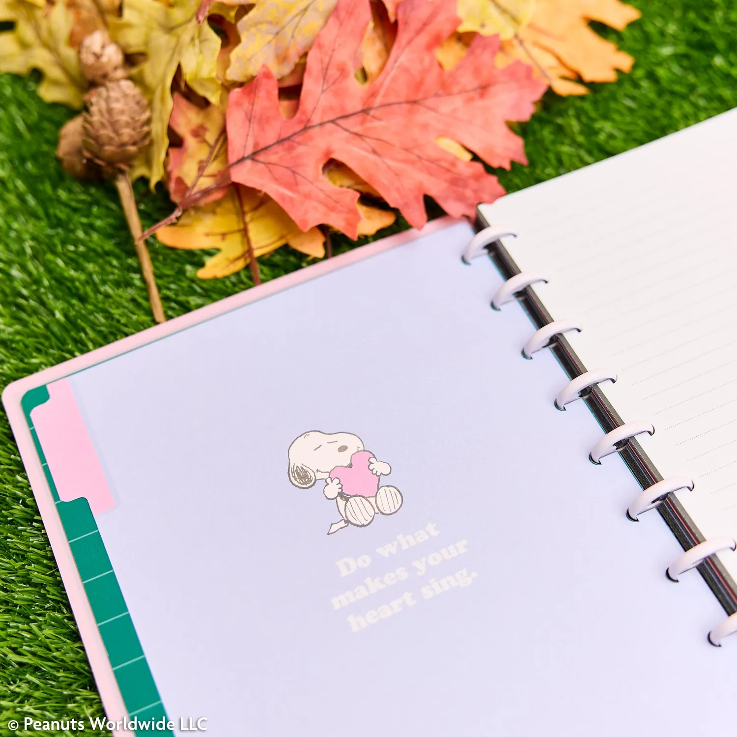 Happy Planner Peanuts Snoopy carnet pointillé Classic 60 feuilles