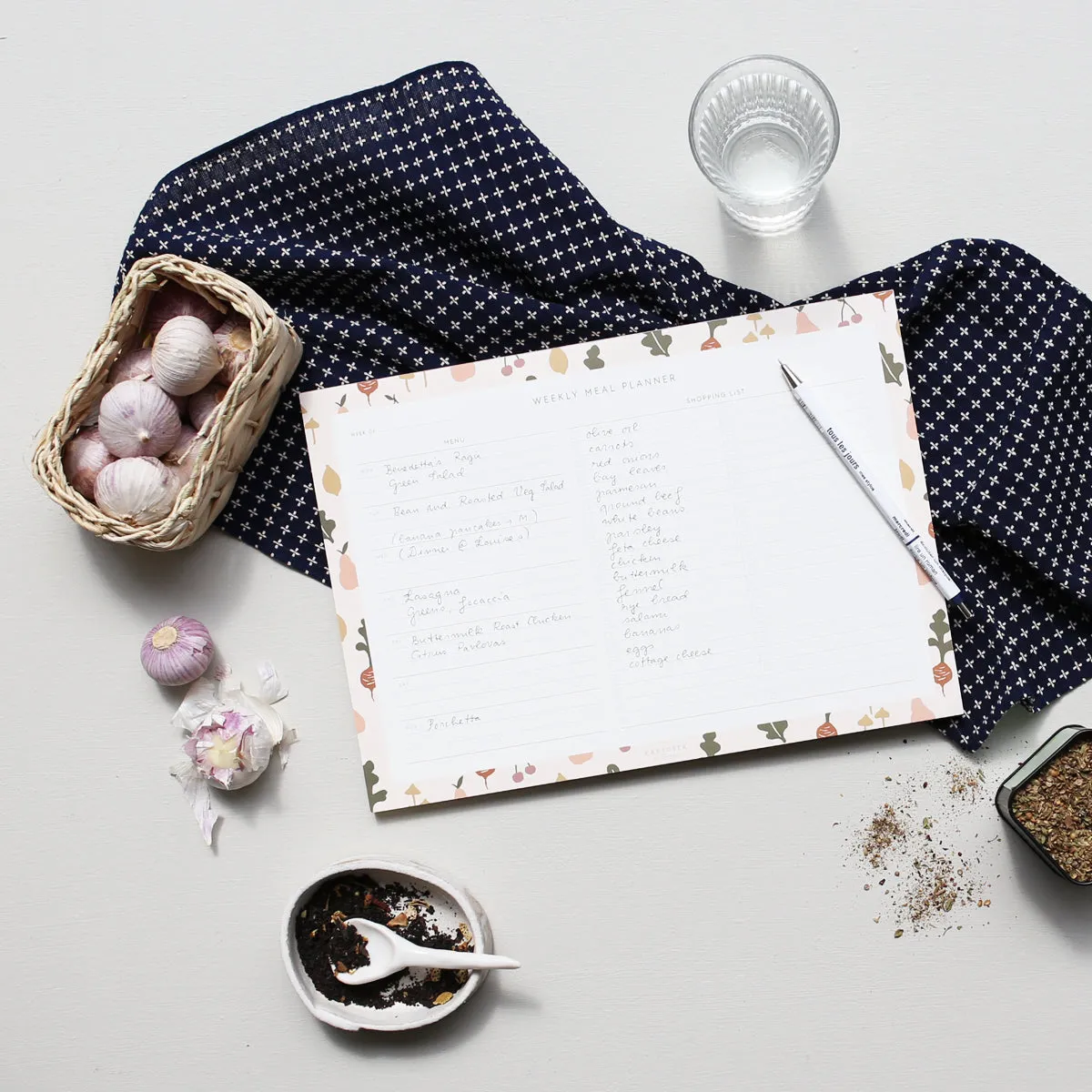 Kartotek Weekly Meal Planner semainier menus